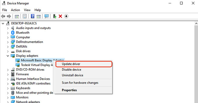 updat graphics drivers