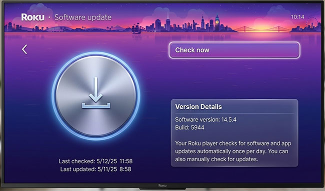 update roku software