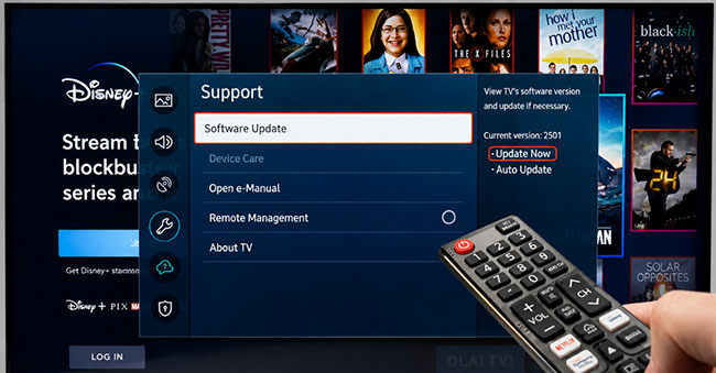 update samsung smart tv software