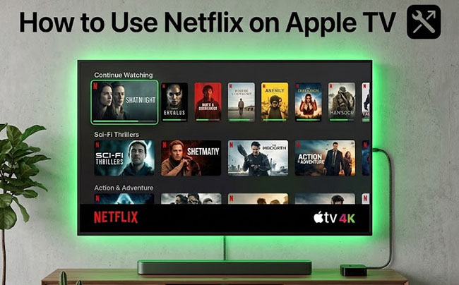 use netflix on apple tv