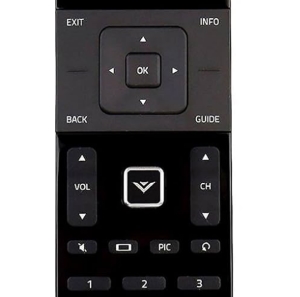 v button on Vizio