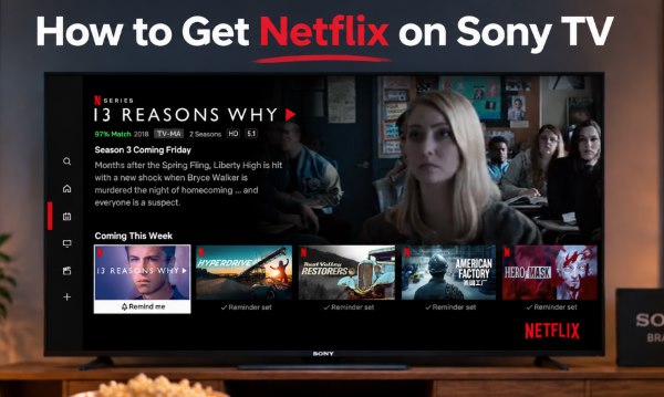 watch netflix on sony tv
