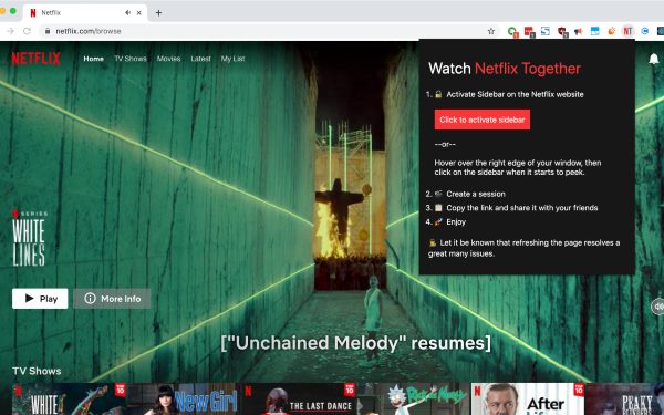 watch netflix together extension