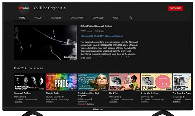 test youtube on hisense tv