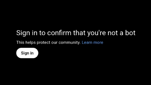 yt dlp sign in to confirm that youre not a bot