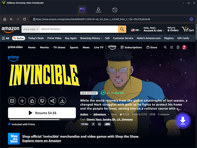 add amazon prime video